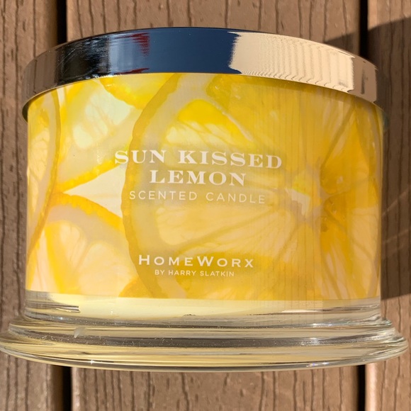 🆕SUN KISSED LEMON HARRY SLATKIN HOMEWORX 4 WICK, 18oz CANDLE NWTS! - Picture 1 of 5